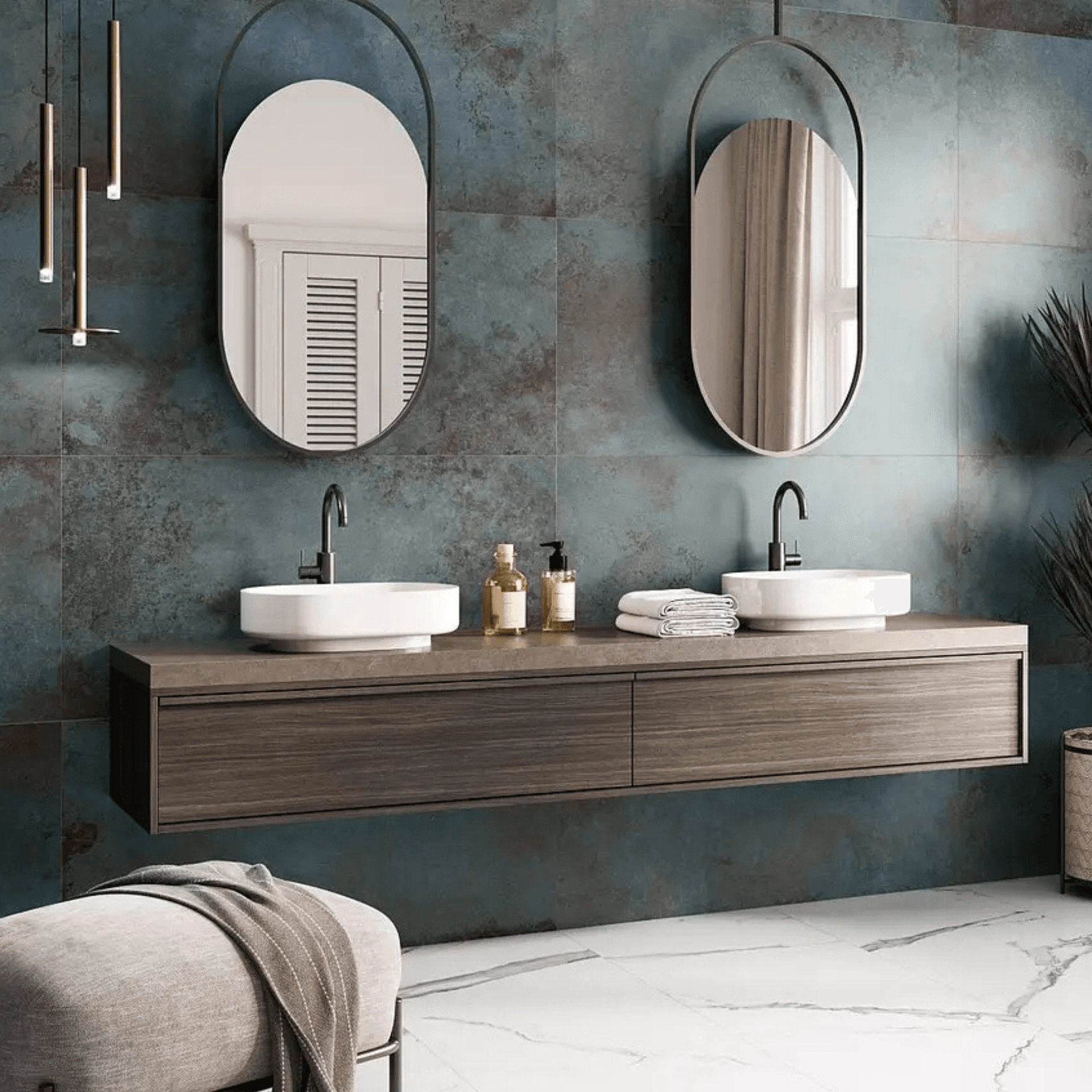 Lux Alloy Semi — Azzurro