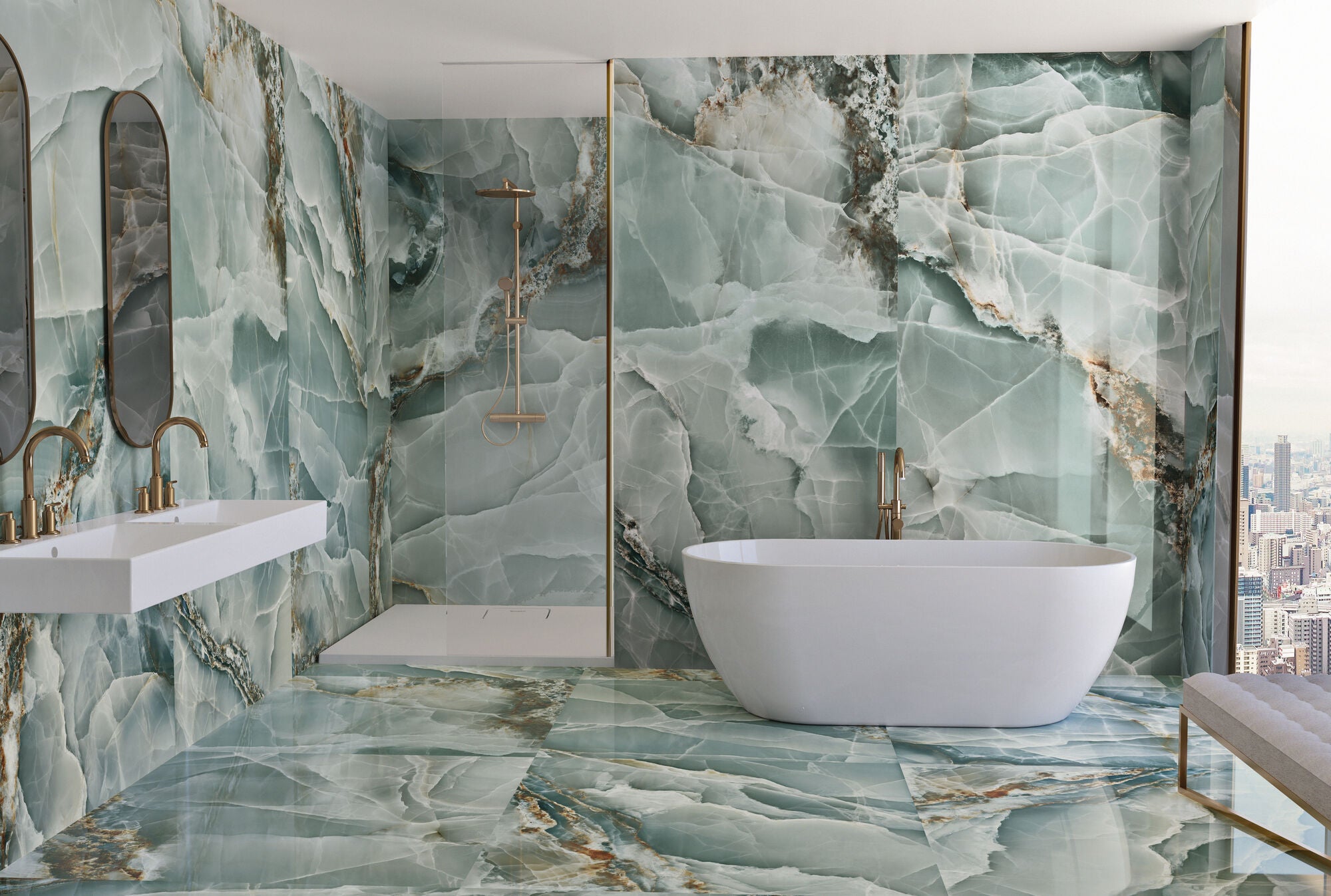 Onyx Turquoise Polished 60x120